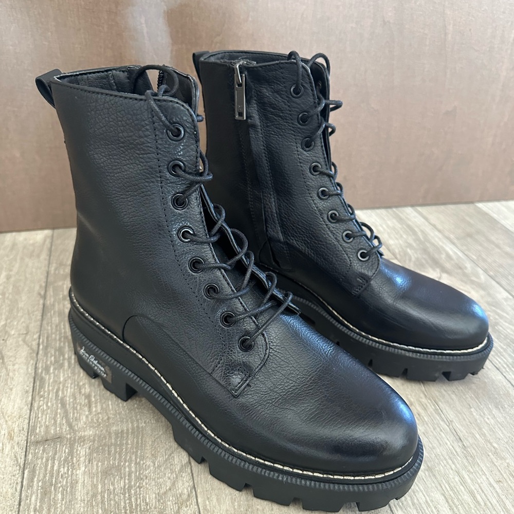 Sam Eldelman Garret Black Platform Combat Boots